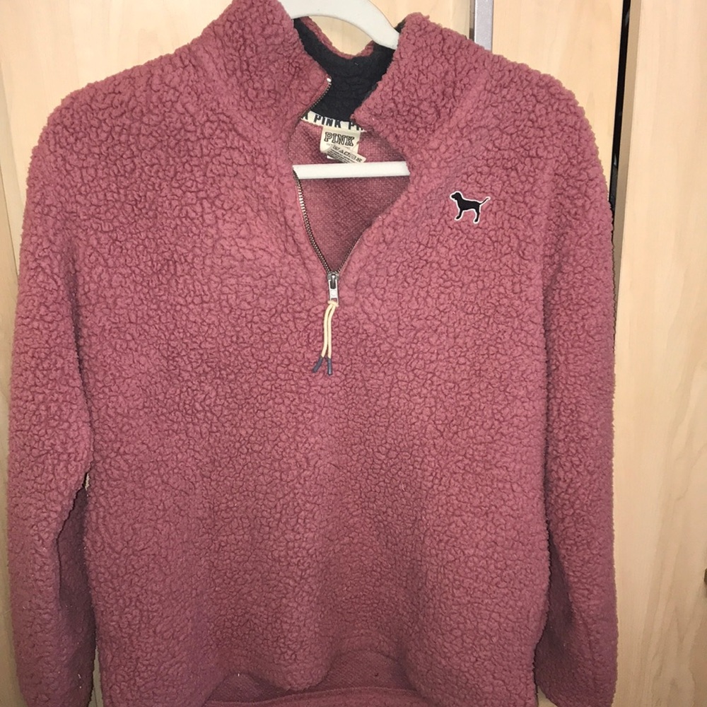 PINK Sherpa Half Zip